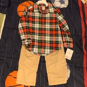 Carter’s Boys Button Down and Khakis Set